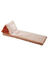 Atelier Del Sofa Keyf Katlanan - Cojín de Terciopelo Rosa, Lujo y Comodidad para tu Hogar, 55x60x55 cm
